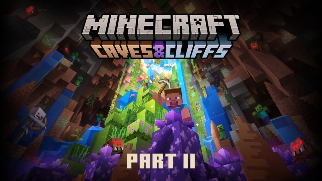 Official Caves and Cliffs Part II Promo Art