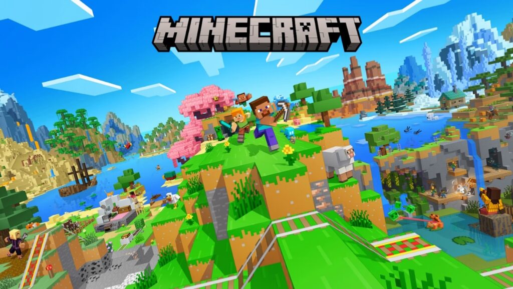 an image with minecraft title 