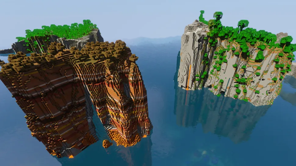 2 islands in minecraft