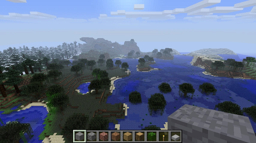 A Screenshot from Minecraft 1.0