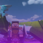 Dragon and Minecraft character banner