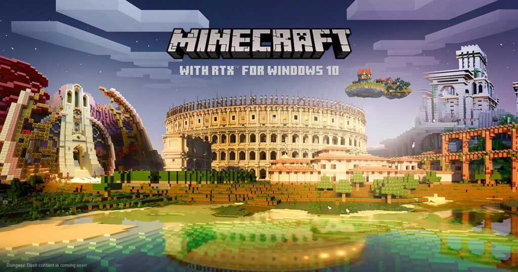 Official Minecraft RTX Promo Banner