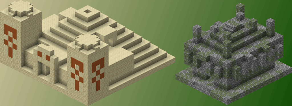 Desert Temples and Jungle Temples