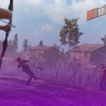 Rust scene with crossbow battle