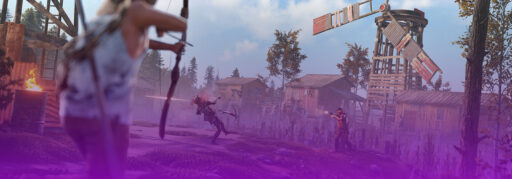 Rust scene with crossbow battle