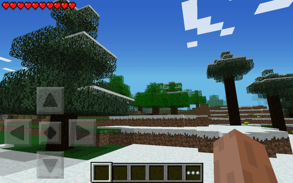 A screenshot from Minecraft Pocket Edition