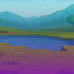 Minecraft tree scenery