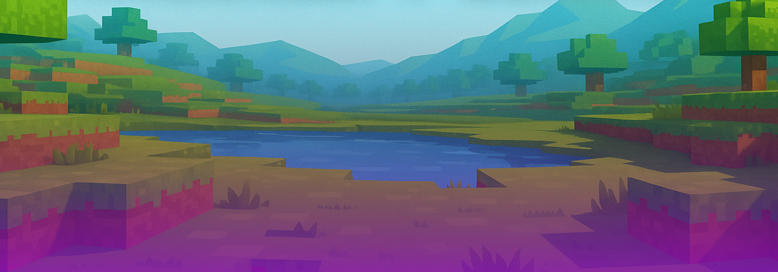 Minecraft tree scenery