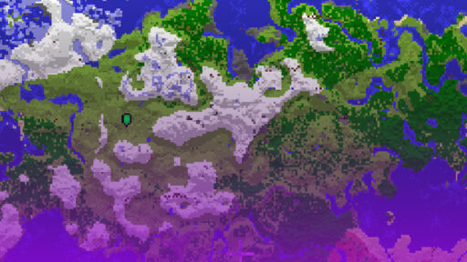 Minecraft seed map banner