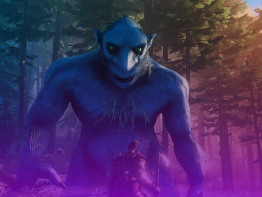 Valheim troll banner