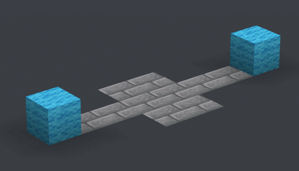 Covering the wires and the solid blocks on top of the torches.