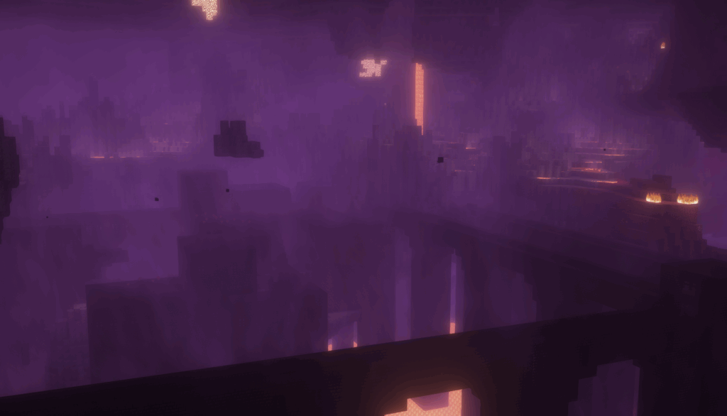 A nether fortress.