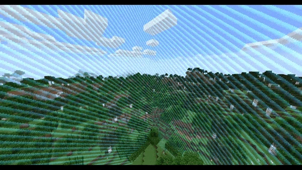 A GIF of the animated world border. 