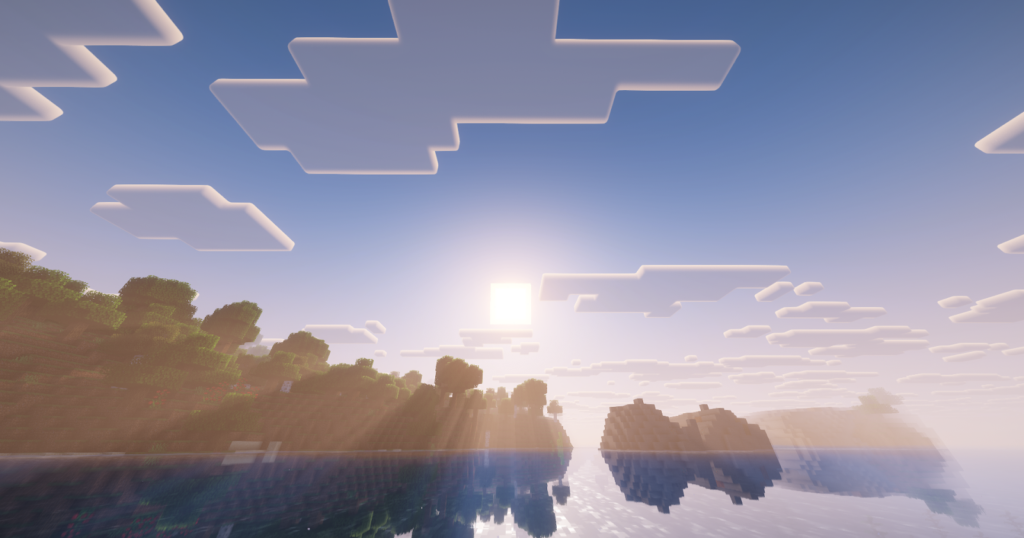 Sunrise with shaders using Fabulously Optimized.