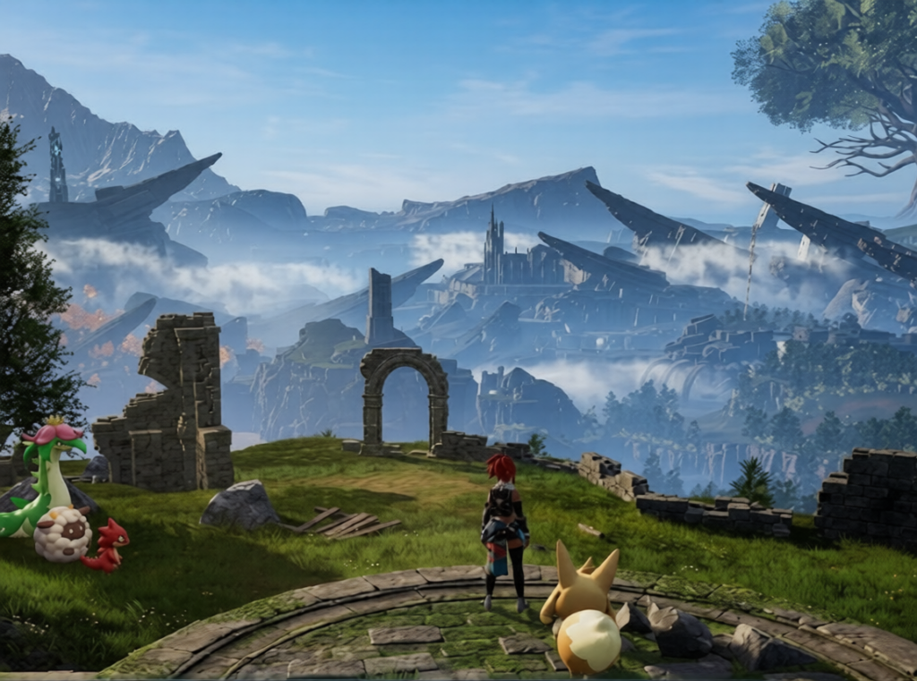 Palworld map terrain vertical terrain and mountains