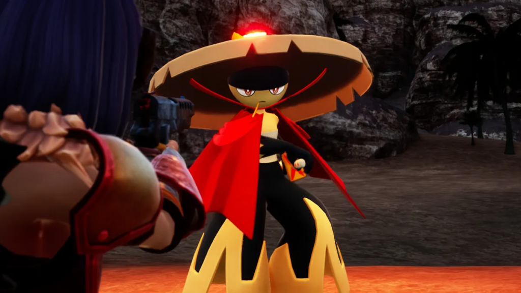 Palworld Bushi preparing for a fight