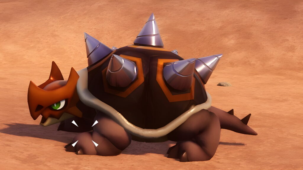 Digtoise Pal in desert environment in Palworld