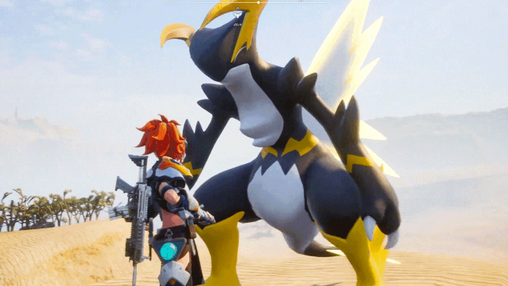 Orserk Pal standing next to player in a desert area