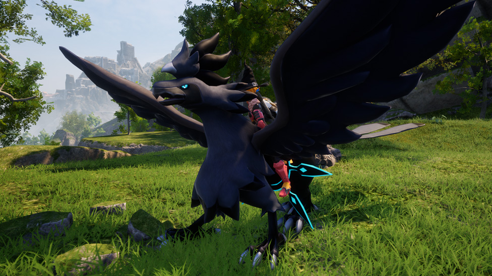 Shadowbeak Pal standing in a grassy area