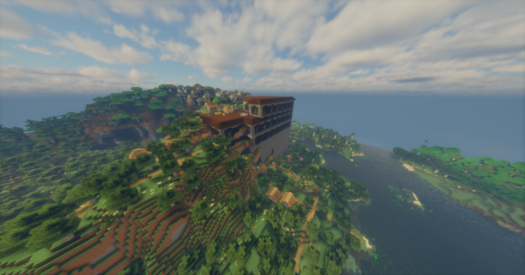 Mansion with Roof-top Village