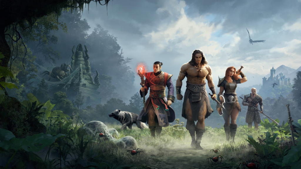 three characters from conan exiles 
