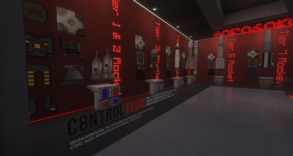Control fluid items on a wall from the GregTech New Horizons modpack