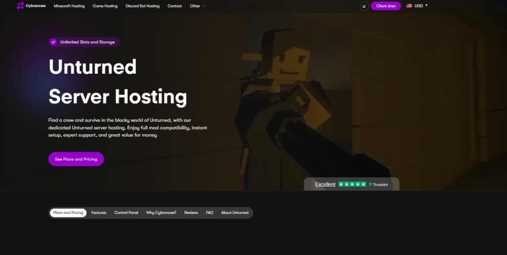 Cybrancee Unturned Server Site