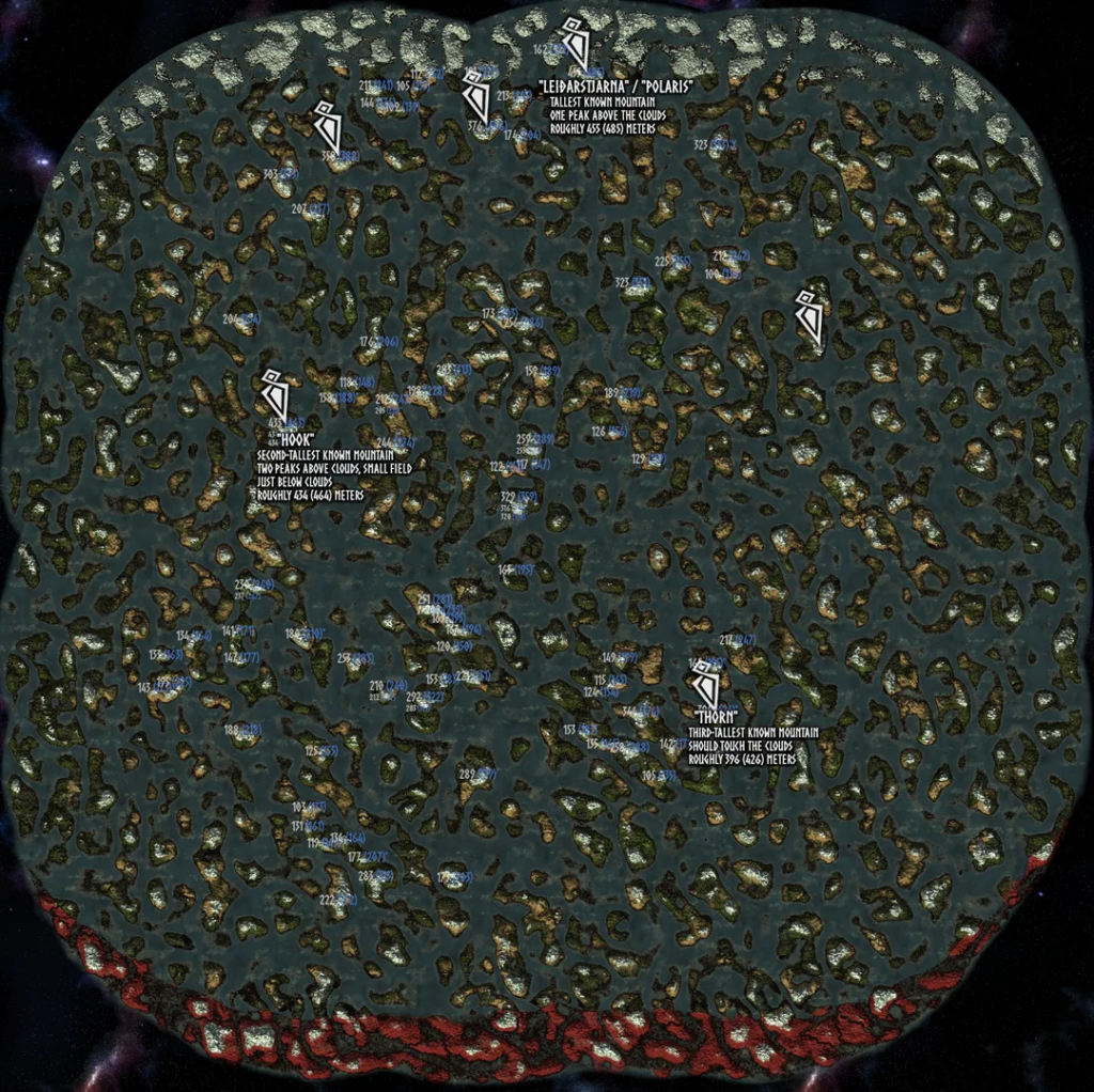 Circular Valheim shield world map