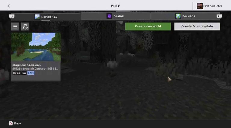 A list of worlds with a BedrockConnect world in Minecraft