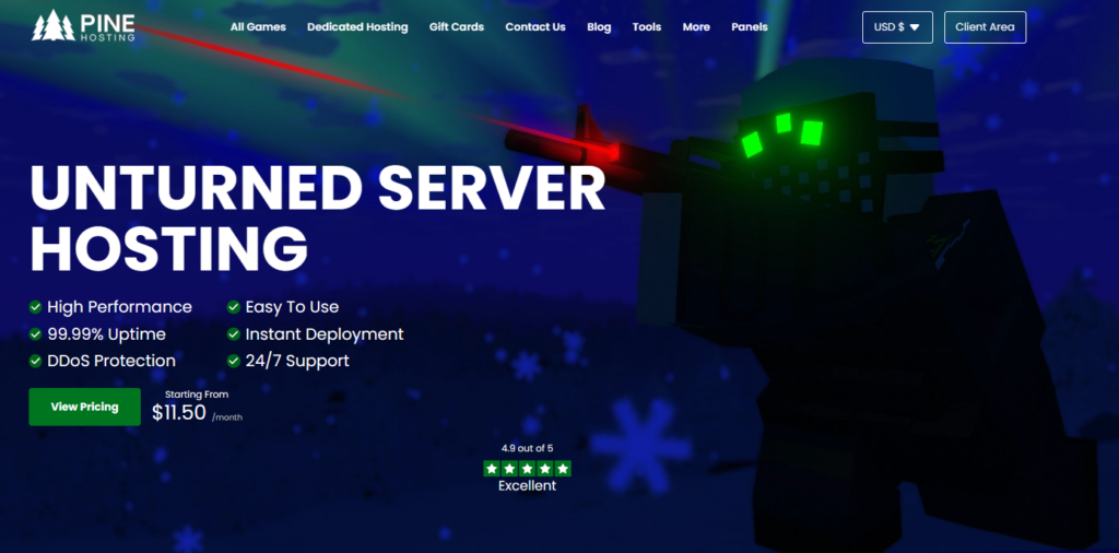 Pine Hosting Unturned Server Site