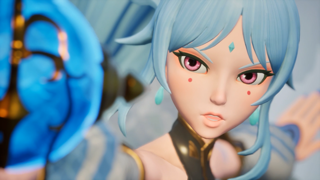 palworld girl with a weapon