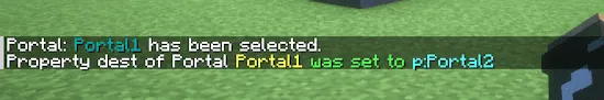 Selecting a Multiverse Portal and modifying it's properties