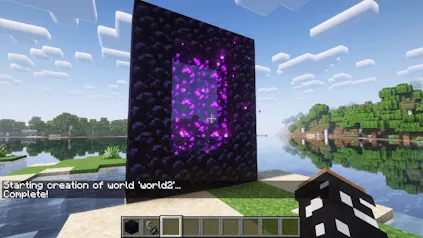 Creating a Multiverse World in front of a nether portal