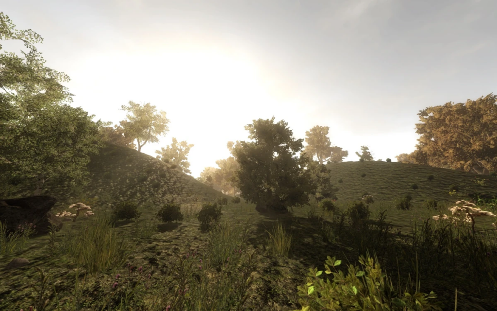 7 days to die map with green trees