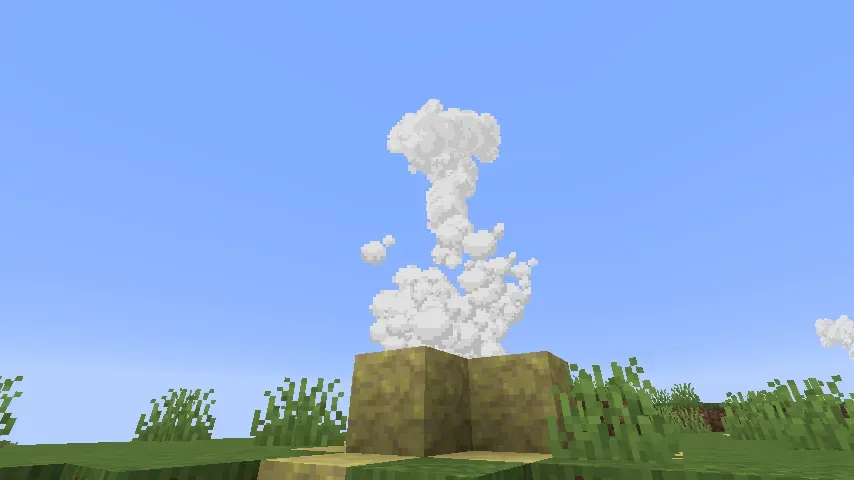 A geyser from a sulfur spring erupting