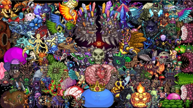 Terraria Modded Bosses Togheter