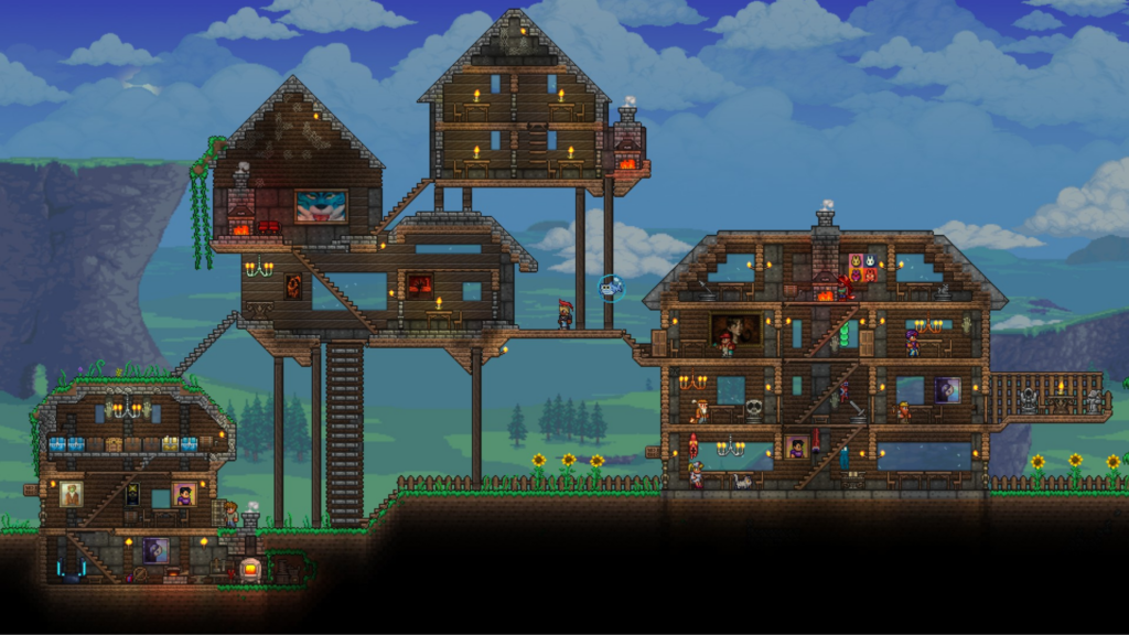terraria big house with connections