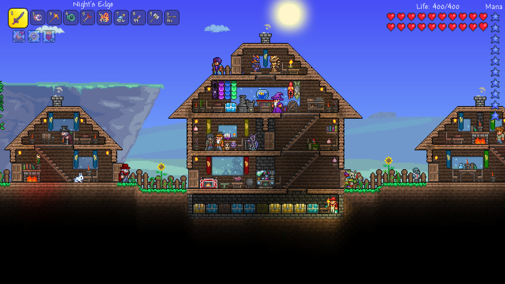 terraria house with multiple players 