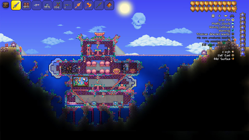 terraria house under water