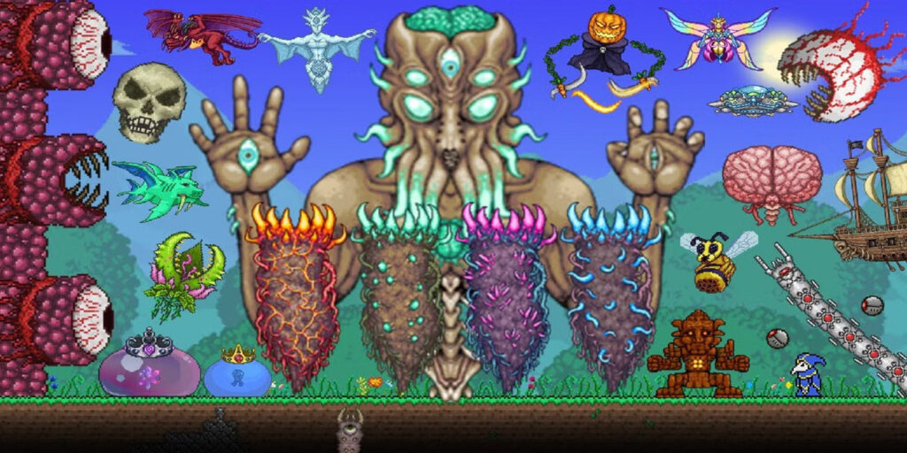 Terraria Pre-Hardmode and Hardmode Bosses