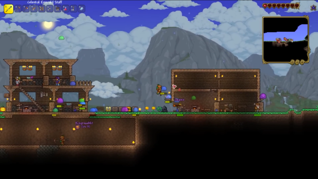Terraria Multiplayer World Base Picture