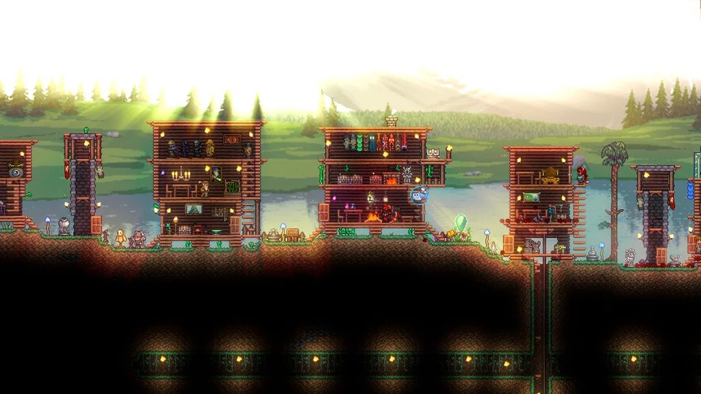 Terraria Multiple Bases With Underground Tunnel