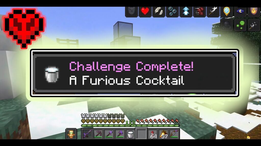 Minecraft Furious Cocktail Advancement
