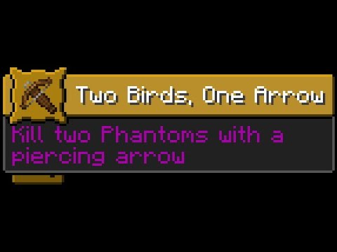 Minecraft Two Birds, One Arrow Advancement