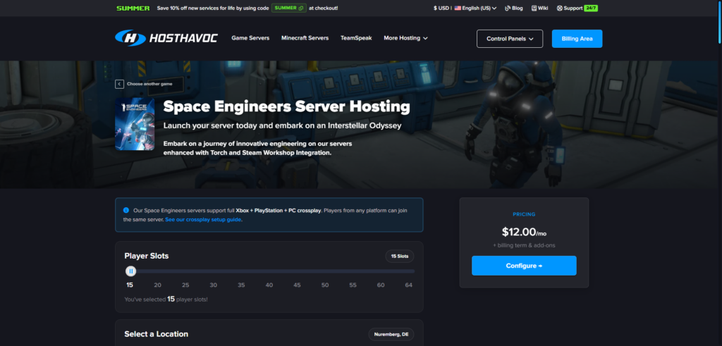 space engineers page hosthavoc