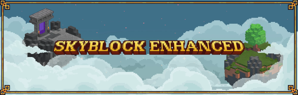 SkyBlock Enhanced modpack banner