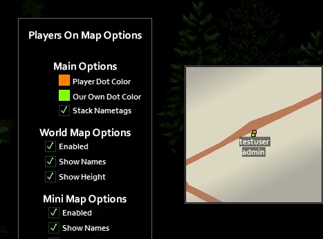 Project Zomboid Player on Map Redux Mod