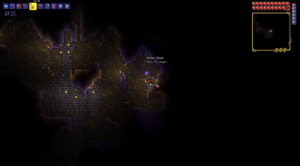 Terraria Character Mining Resources