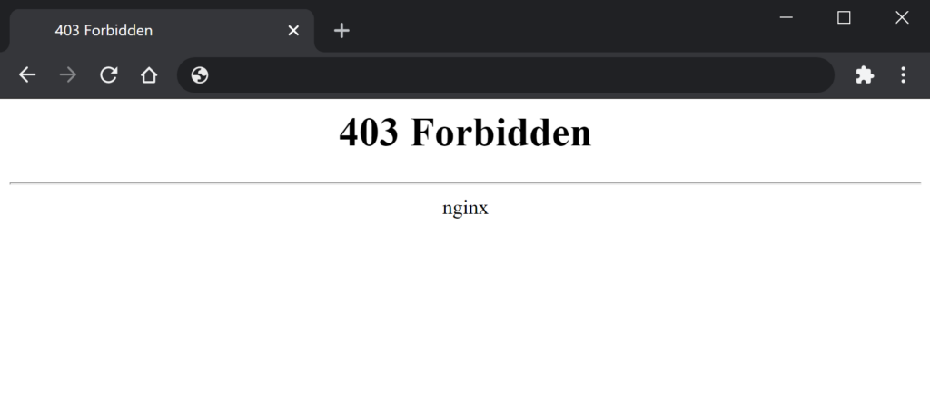 404 error on webpage