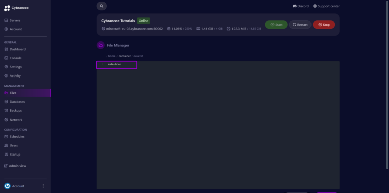 Cybrancee panel Eula file